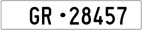 Trailer License Plate
